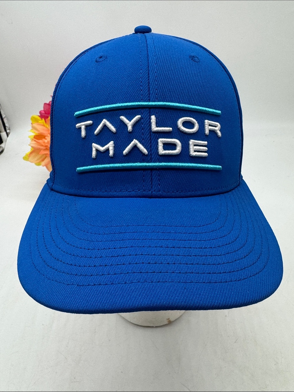 TaylorMade Medium Blue Baseball Golf Hat Adjustable